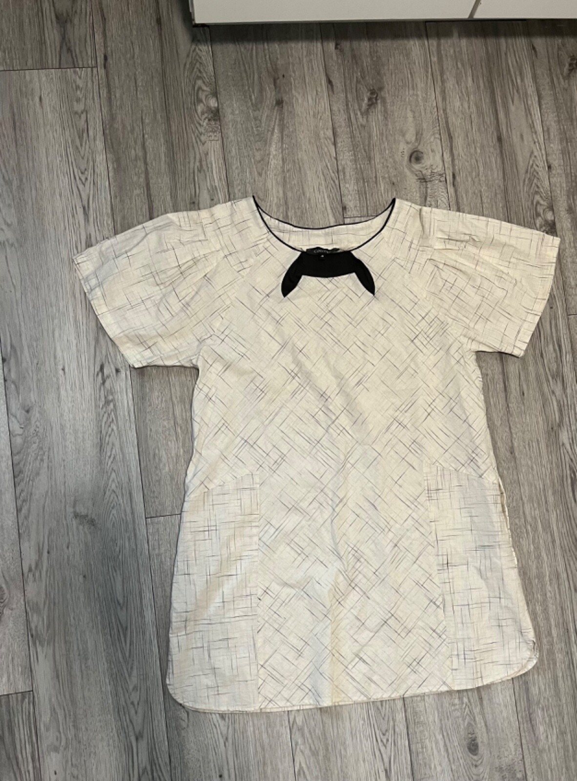 COTELAC Shift Dress, A-Line 100% cotton made in Bulgaria size 4