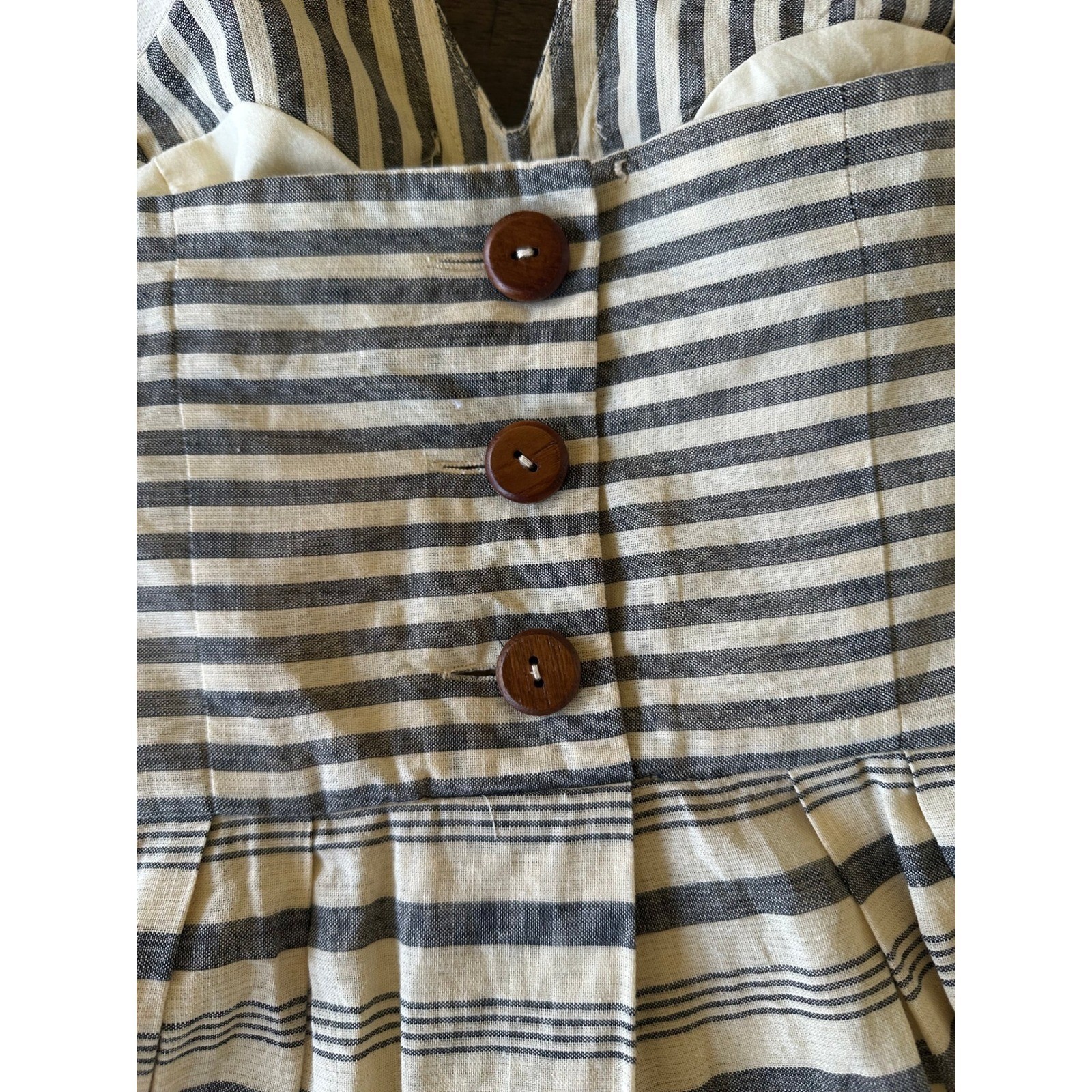 Maeve Anthropologie Striped Strapless Fit Flare Dress 2