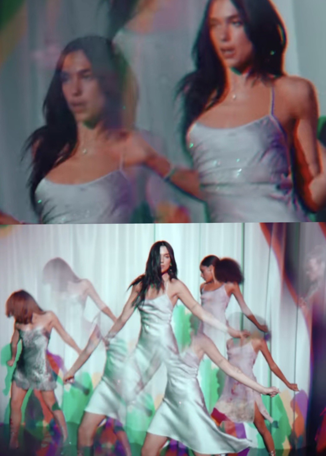 Roberto Cavalli SS 2000 Embellished Dress And Body Chain Runway Set