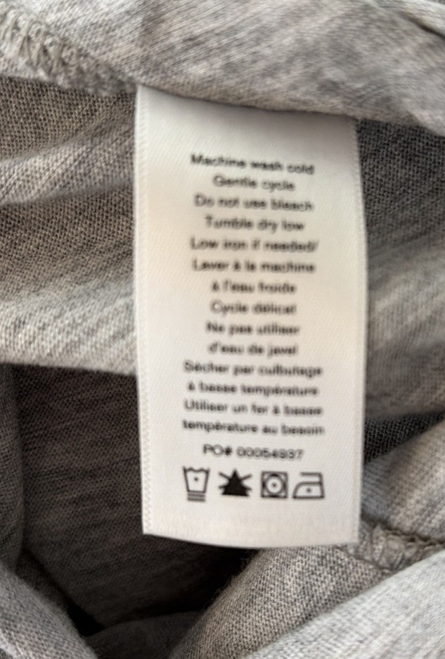Rag & Bone Slub Dress Heather Grey S/P 100% Pima Cotton
