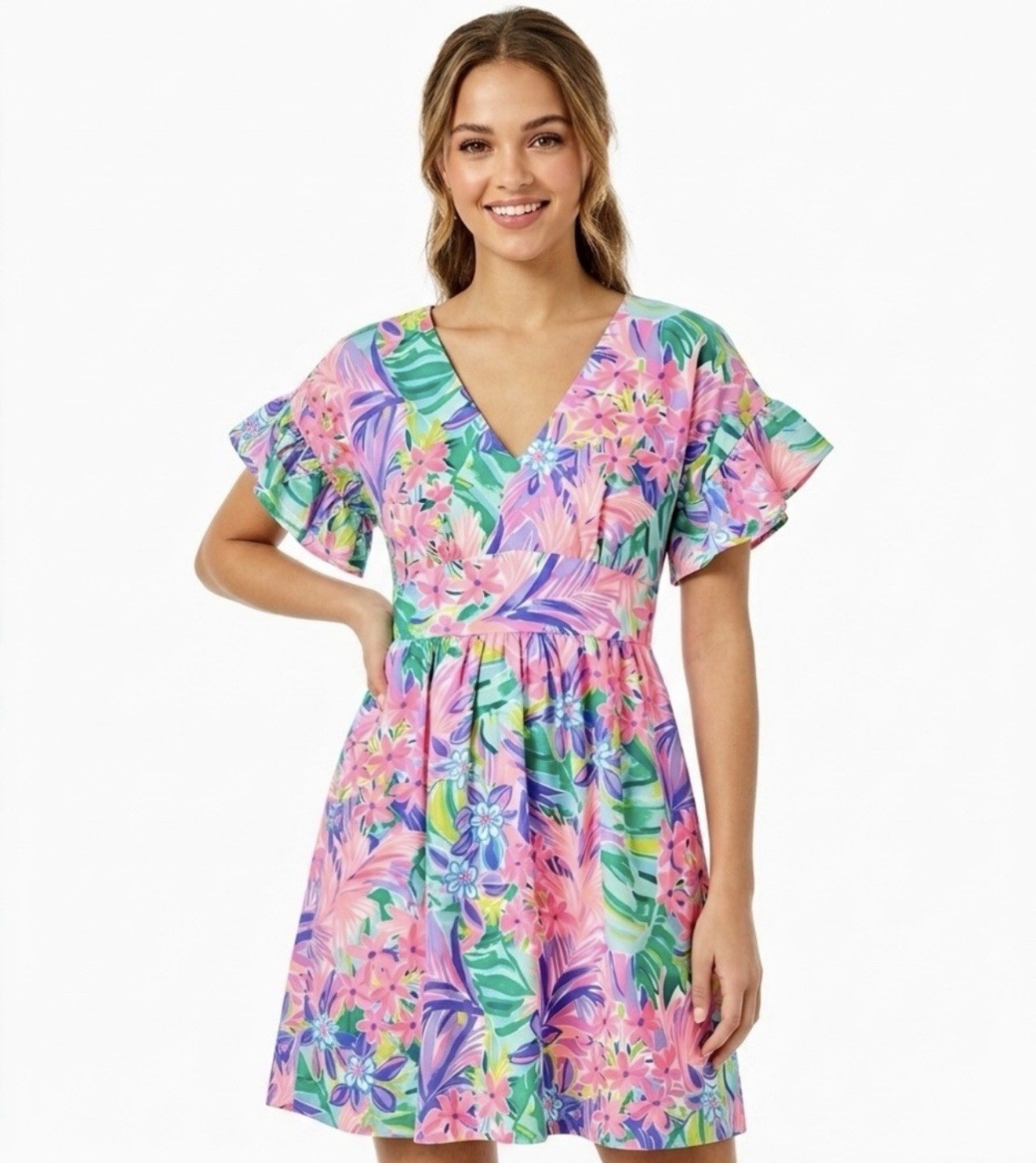 NWT Lilly Pulitzer Size 6 Blaire Stretch Dress in It Was All A Dream