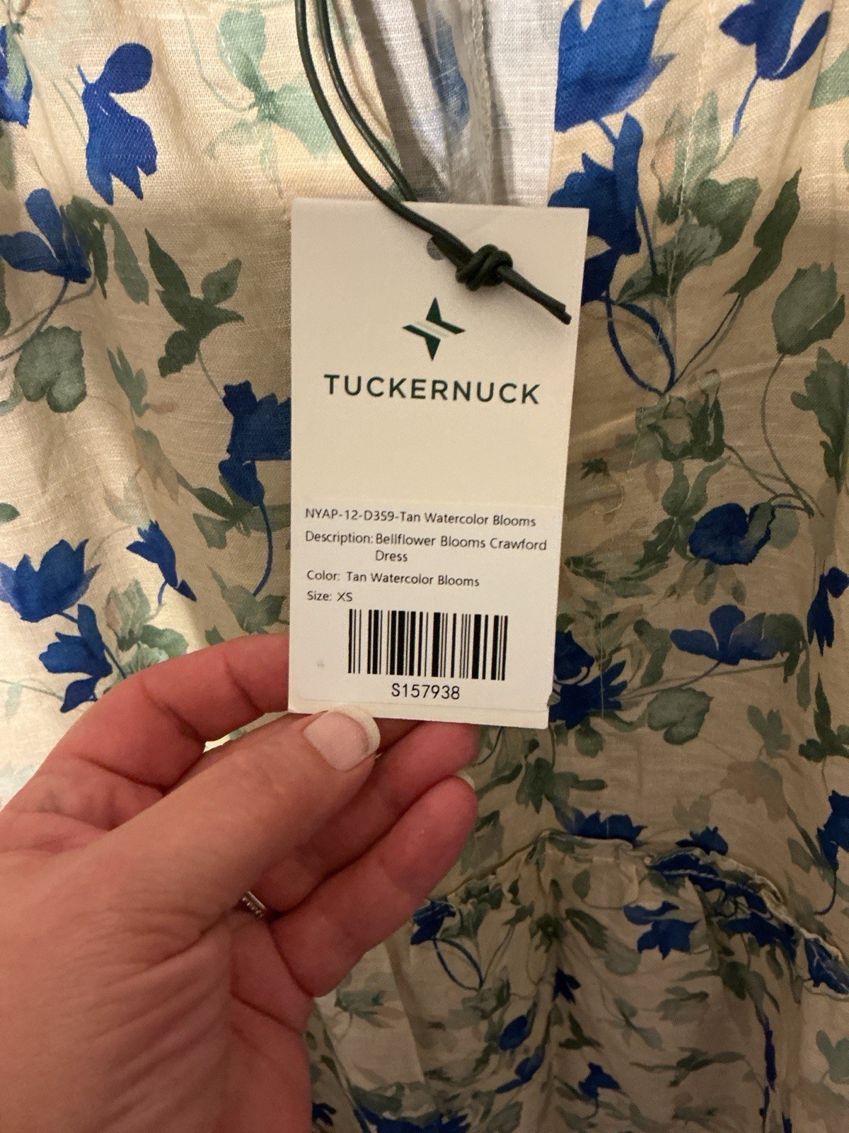 NWT Tuckernuck Bellflower Blooms Crawford Dress Size XS