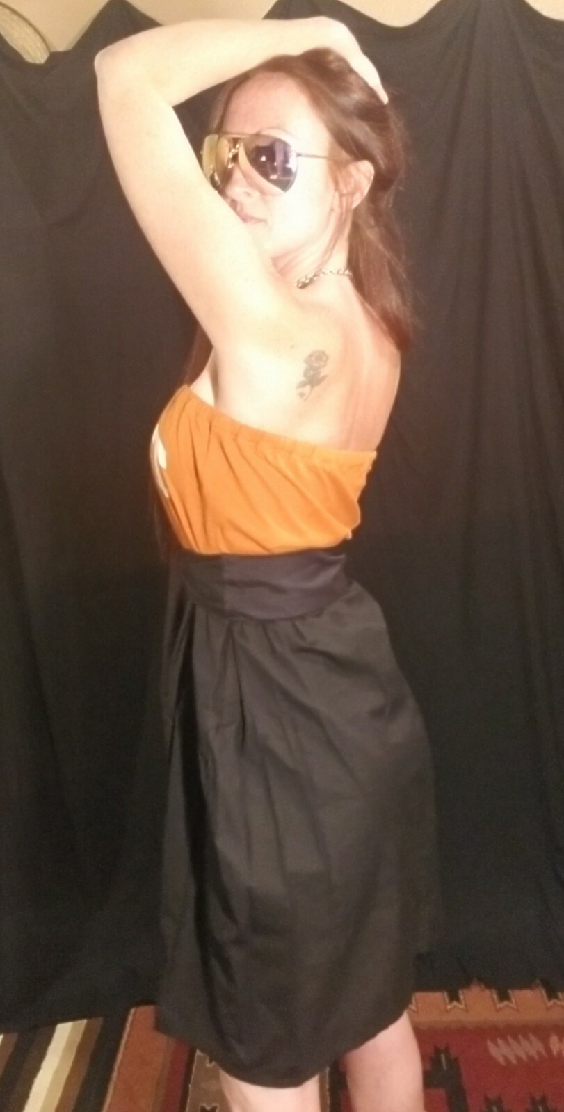 UT Texas Longhorns Strapless Dress