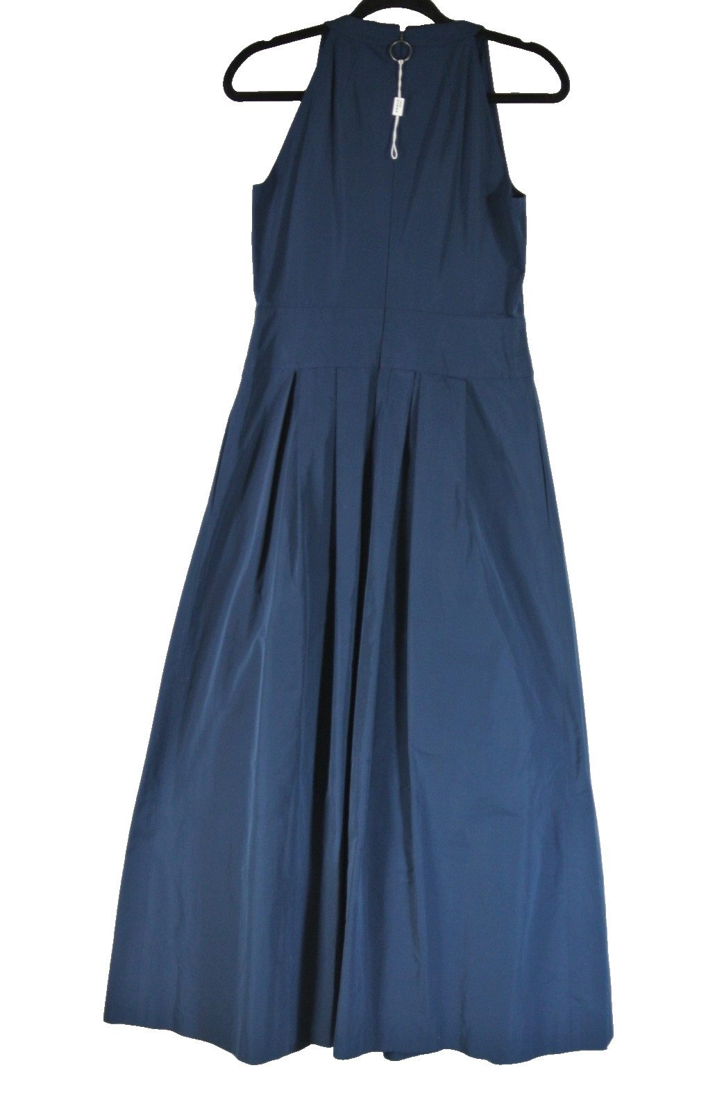NEW, Akris Techno Taffeta Midi Dress in Navy Sz 6 #LD351