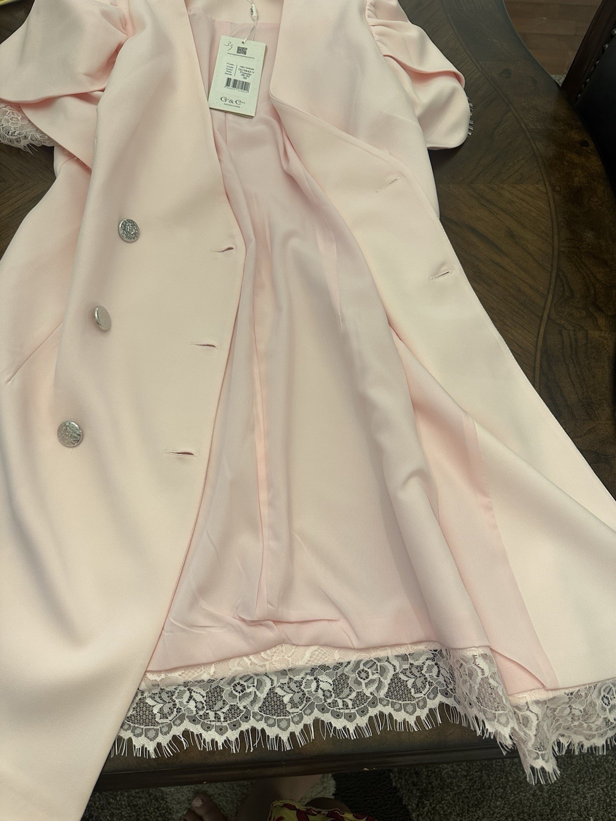 G&C WOMEN’S ELEGANT, MINI, BABY PINKD RESS,SIZE 38 EU.