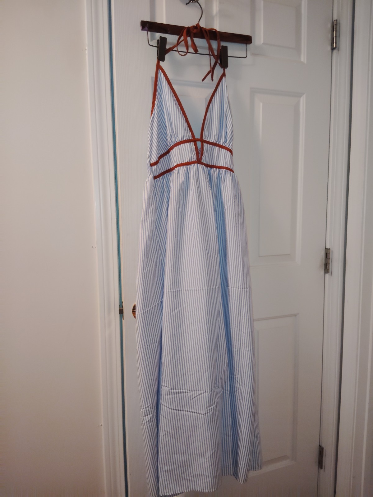 Summer Striped Maxi Dress Women’s Sz Medium
