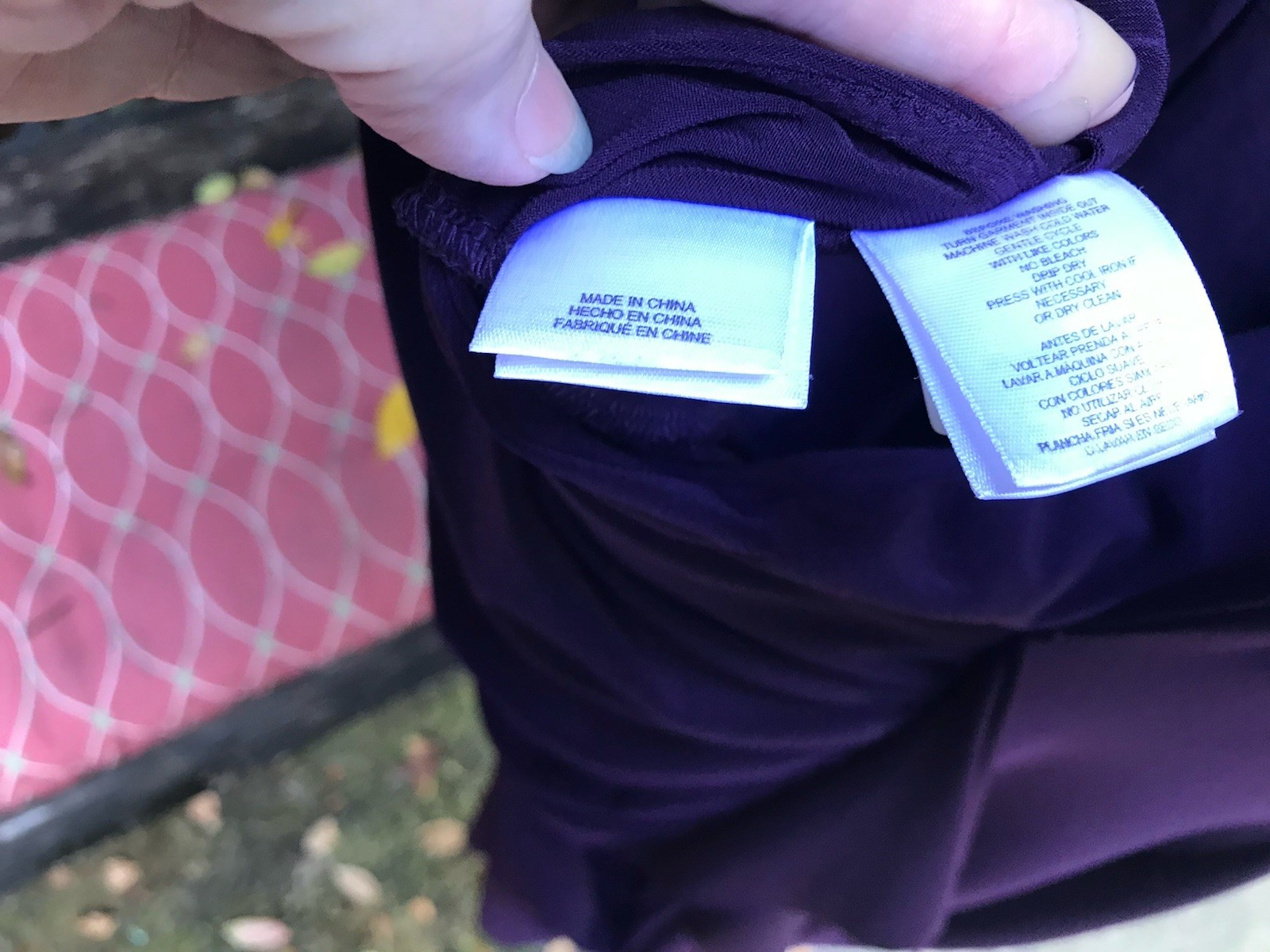 Anne Klein- EGGPLANT PURPLE POLYKNIT MIDI WRAP DRESS- Size XL/1X?- EUC