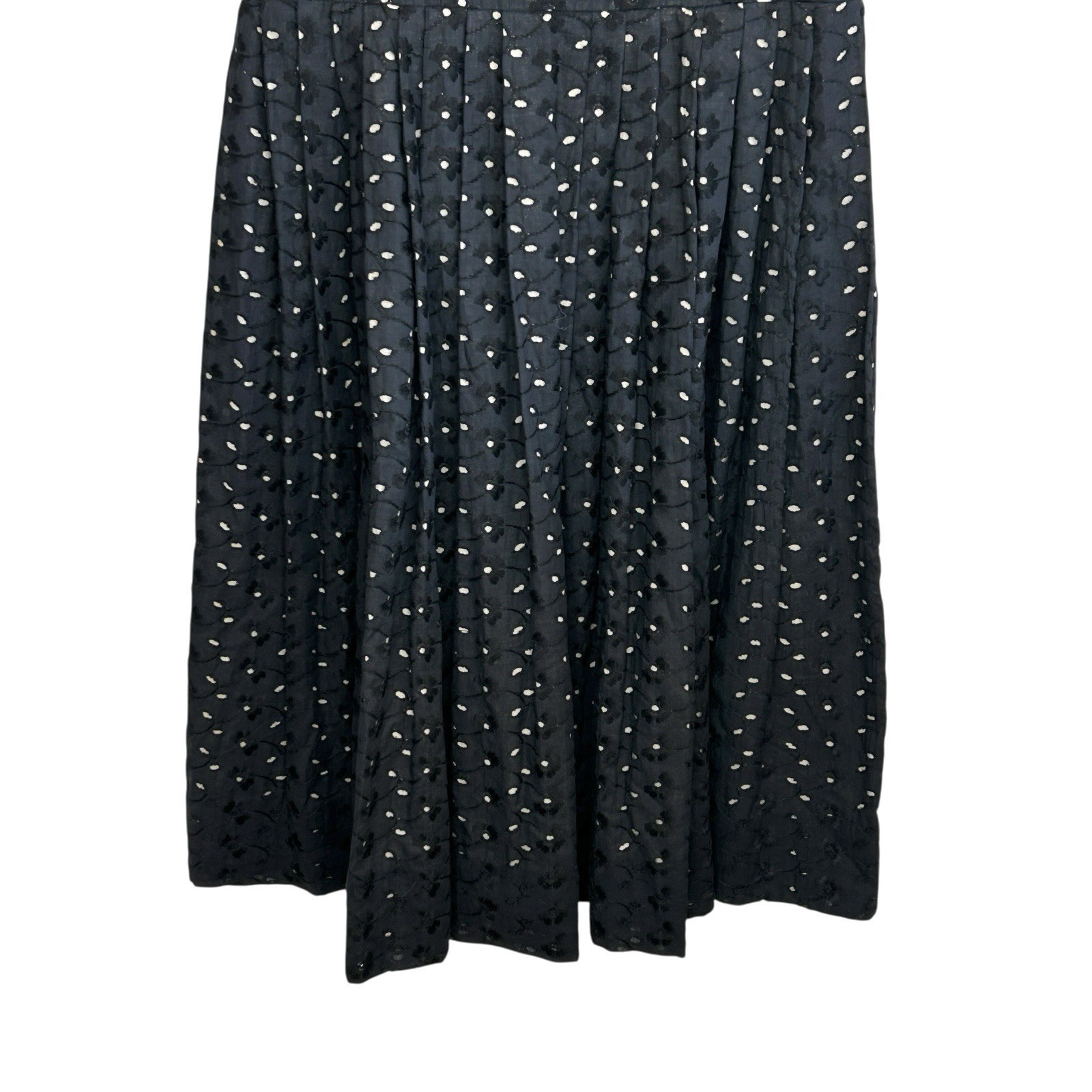 Vintage Billy Dee Eyelet Rockabilly Dress Small Whimsigoth Fit Flare 50s Midi