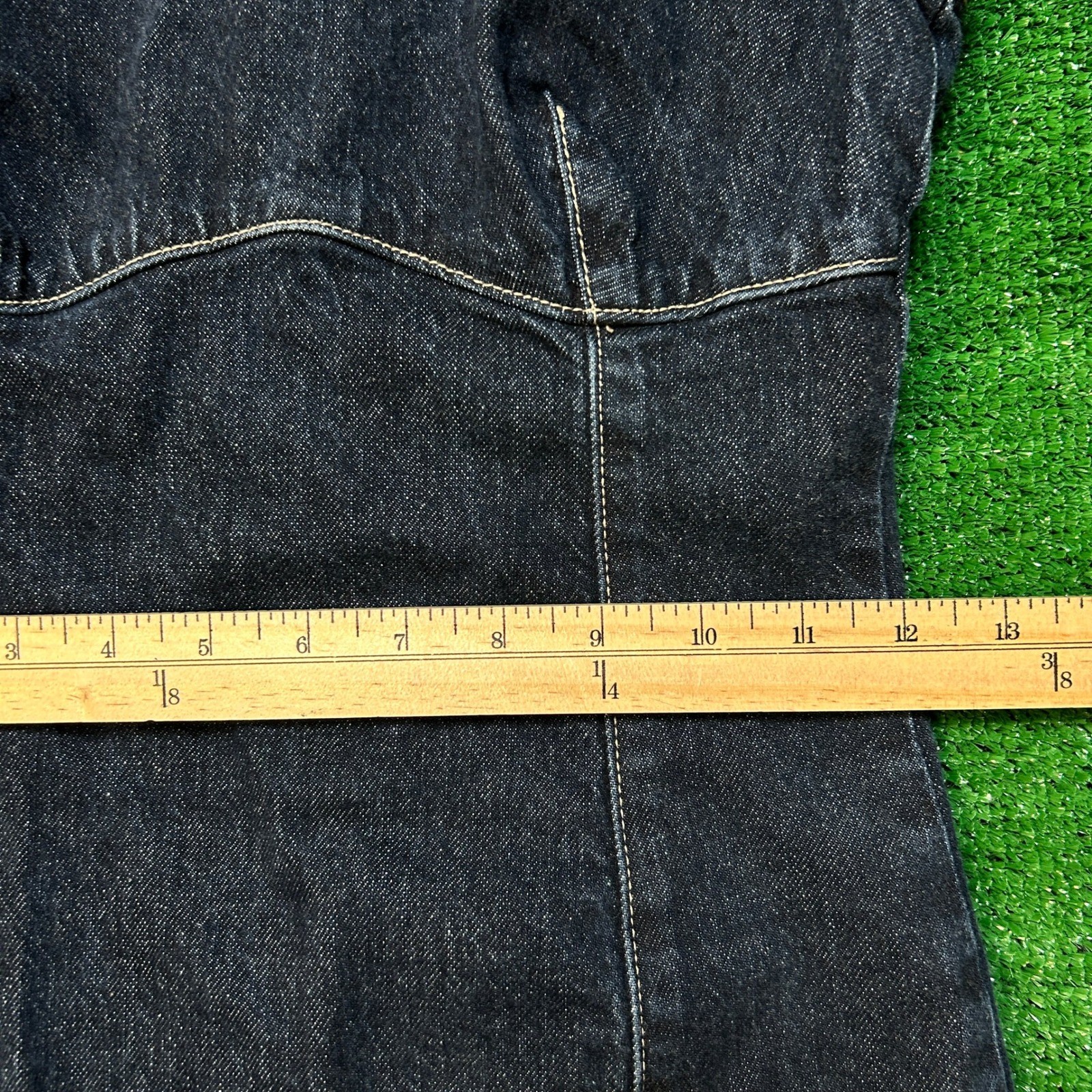 Zara TRF Dark Wash Sleeveless Denim Midi Dress XS Cotton