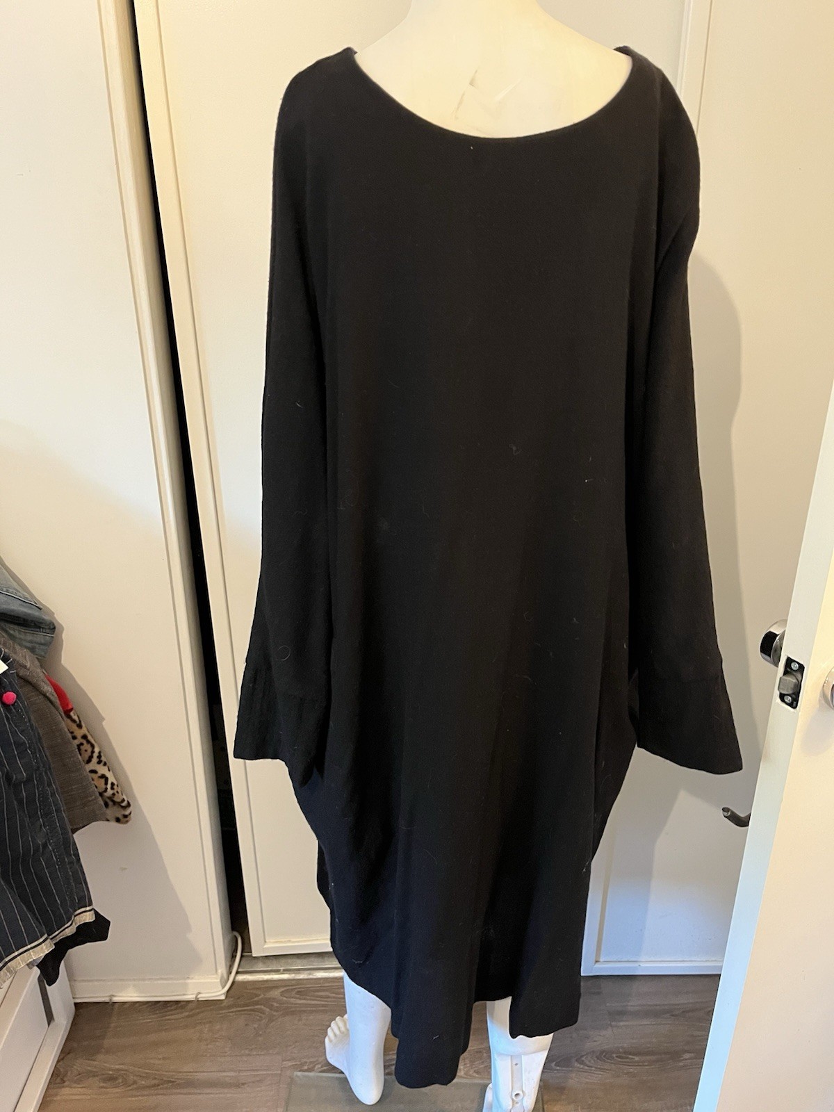 NWOT CASEY CASEY Wool Cotton DRESS M/L $1500 Pristine