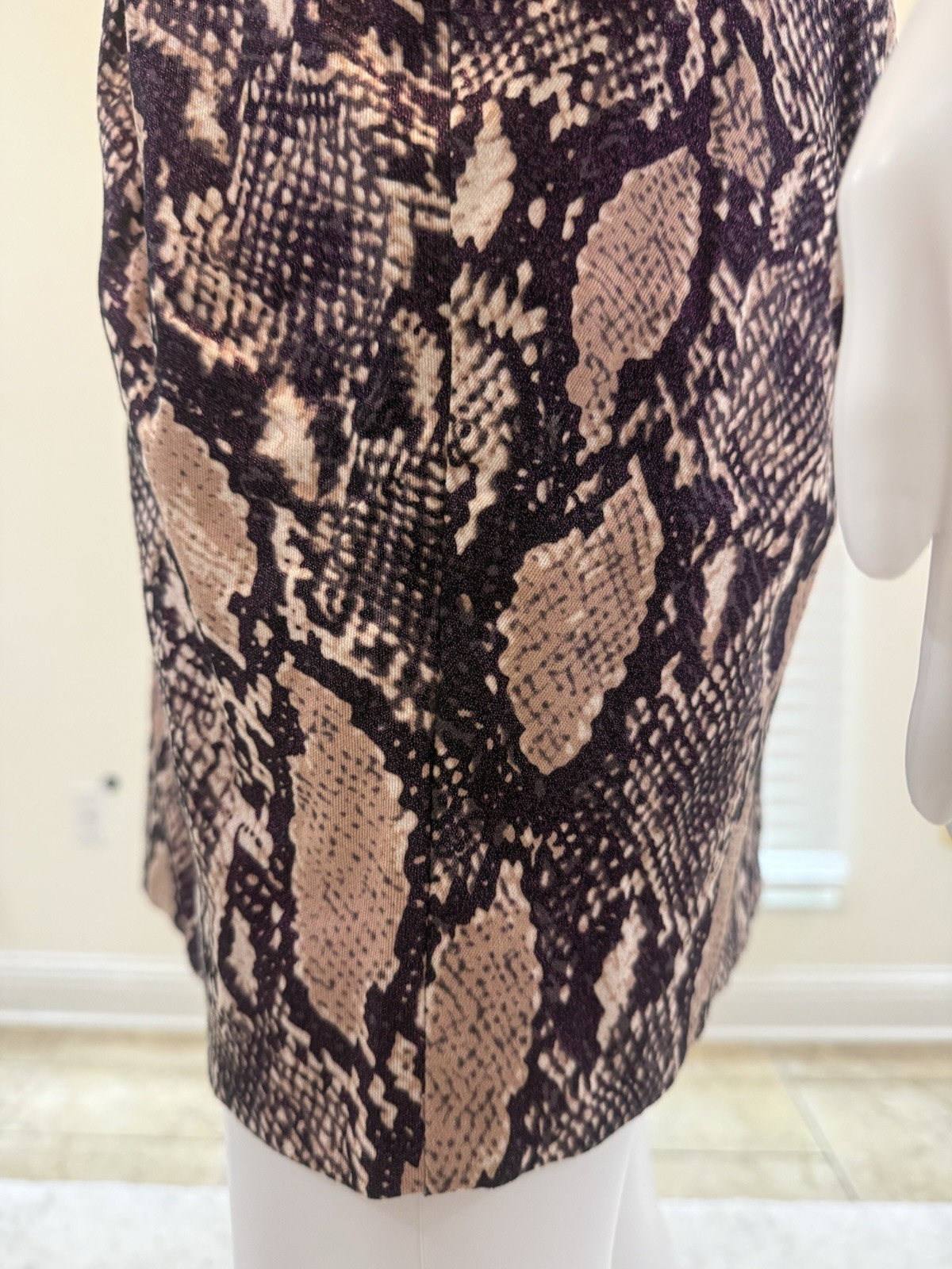 Forever Unique Vintage Bandeau Python Tulip Mini Dress Size12