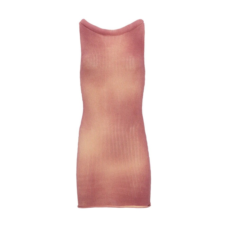 AYA MUSE Fiora Dress NWT $750 Burgundy Cream Knit Knee Dress Size M
