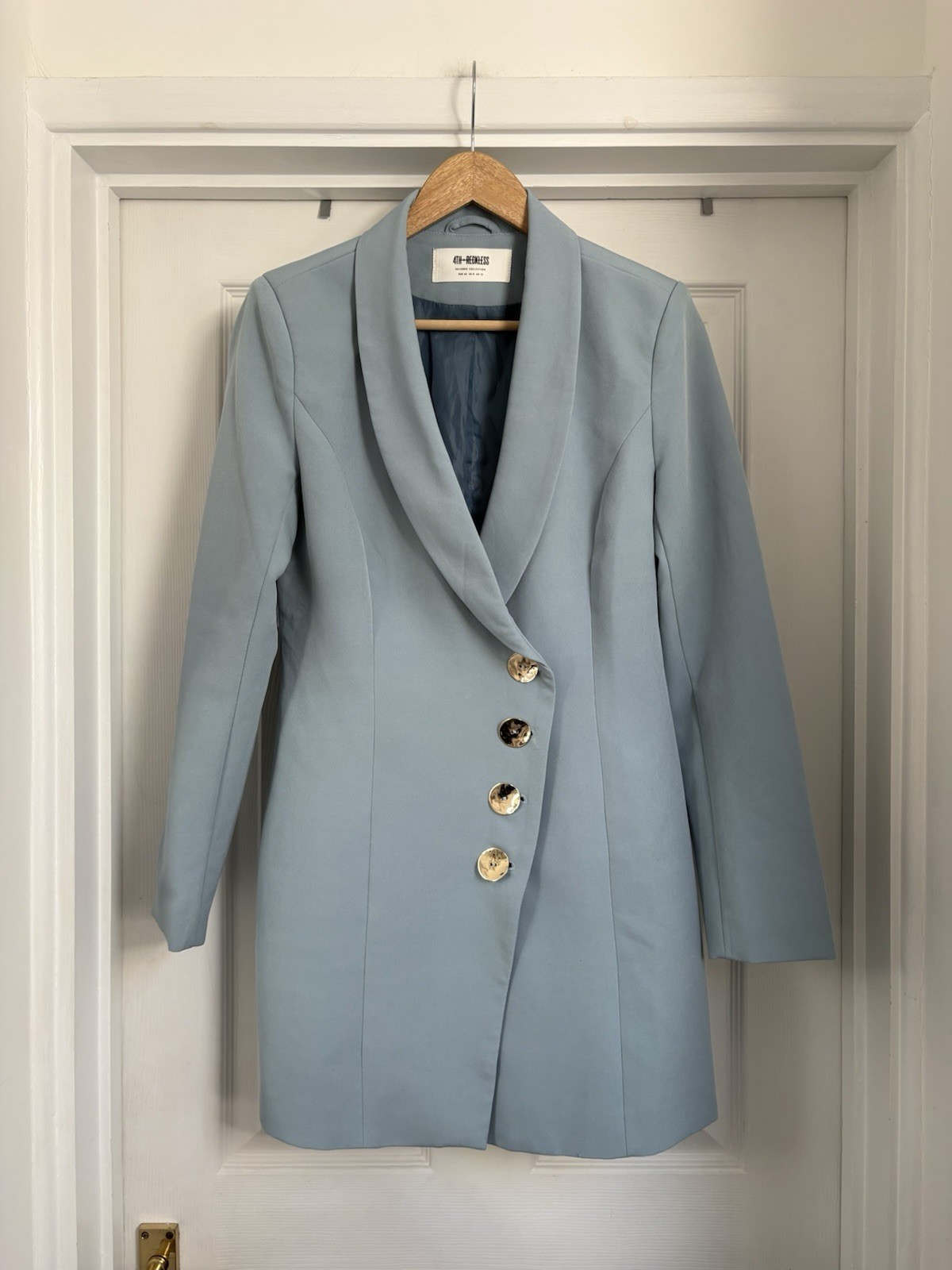 Women’s 4th And Reckless Light Blue Blazer Dress Size 10