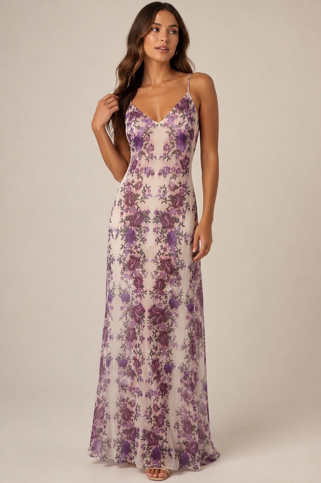 Fame And Partners Maxi Dress Women’s Size 0 Floral Mini Lined Corset Semi Sheer