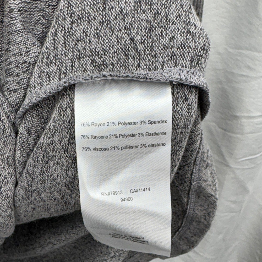 Motherhood Maternity NWT Gray Knit Drawstring Waist Long Sleeve Midi Dress