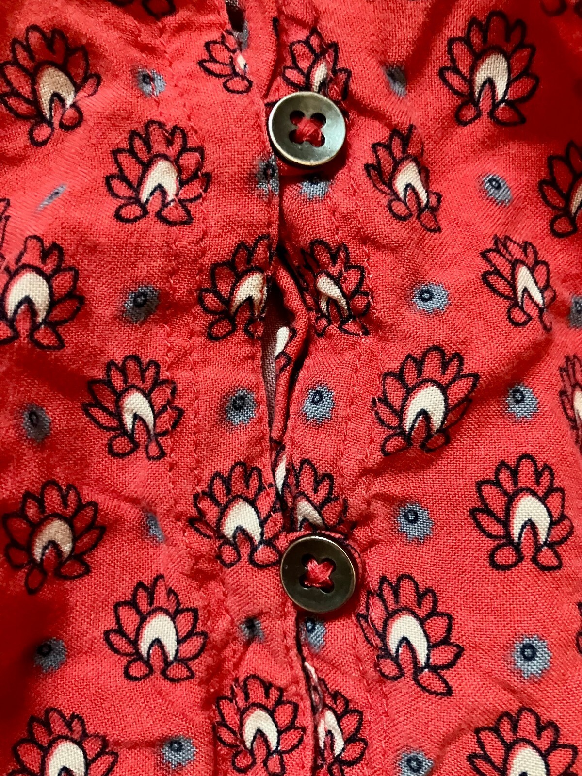 Hollister Rust Red Boho Border Print Dress Tassel Waist Long Sleeve Prairie S