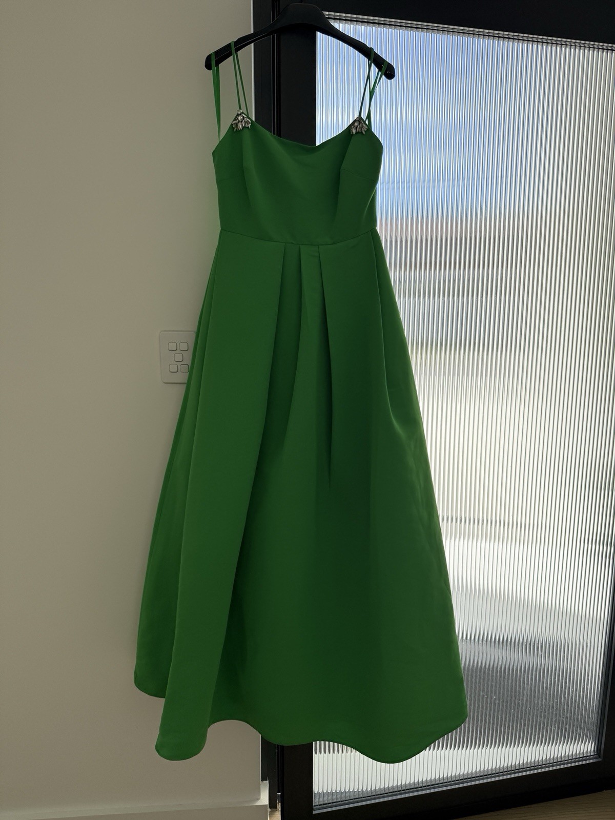 Sachin + Babi Gwen pleated faille gown