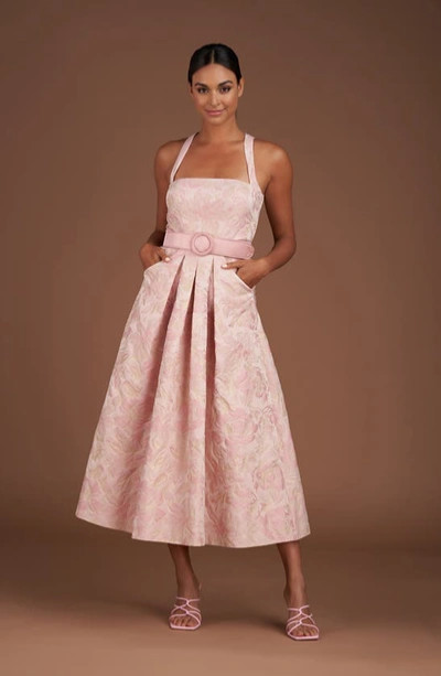 NWT $ 378 Kay Unger Morgana Dress in Pink Mauve size 10