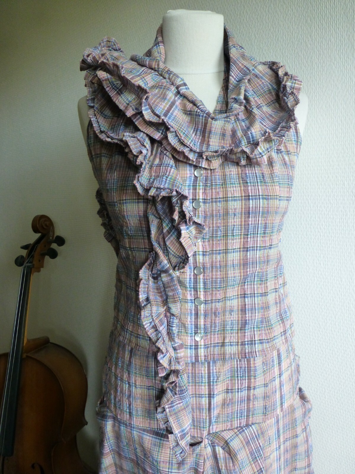 Creation de la Maison, 3 piece BOHO summer set with maxi skirt, multicoloured, size 38/