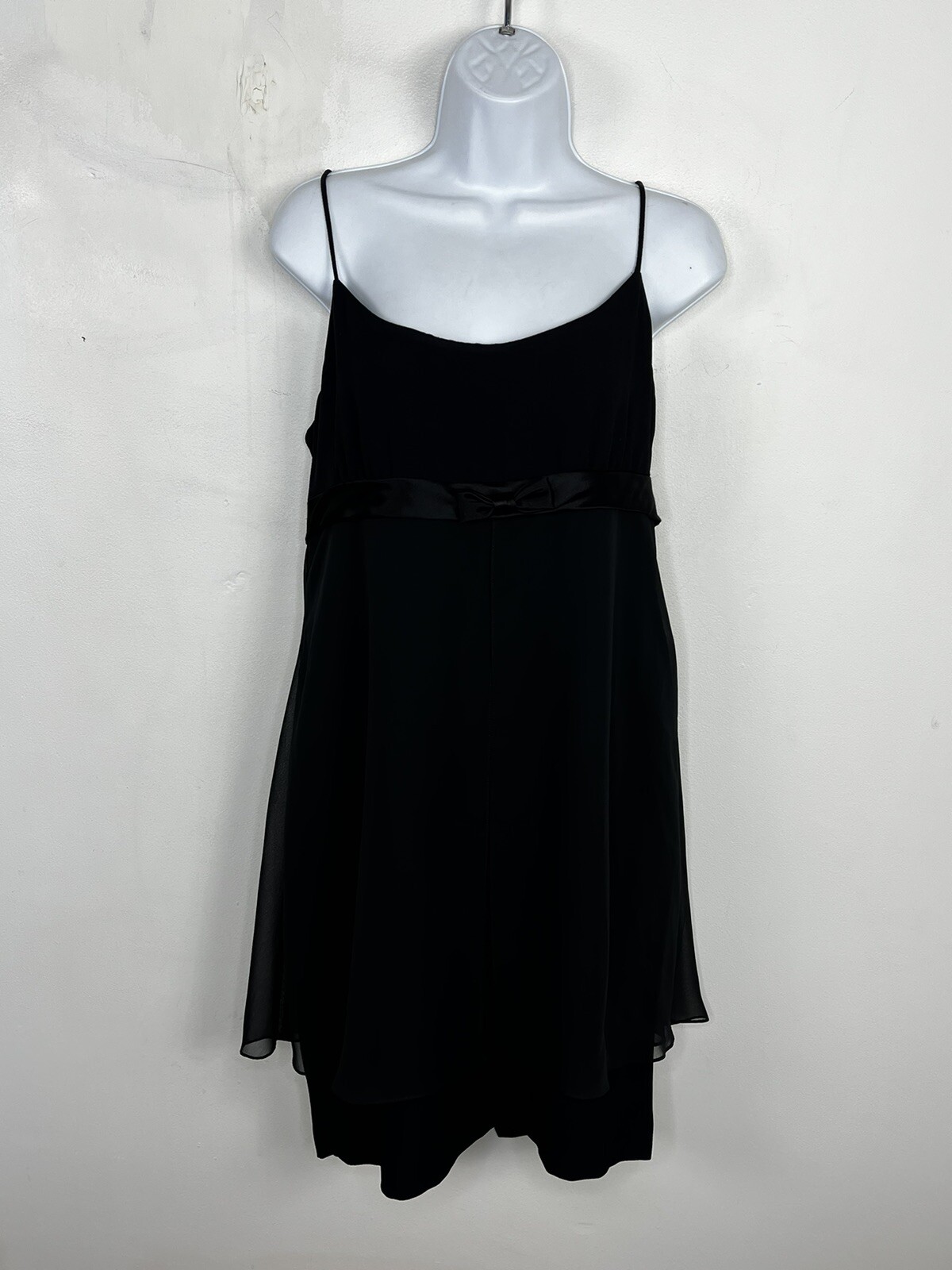 Donna Ricco Womens Dress sz 12 Black Modern City Chic Classic Minimalist VINTAGE