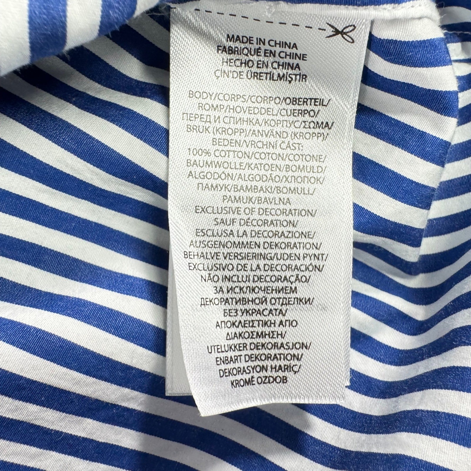 Polo Ralph Lauren Varsity P Patch Shirt Dress Blue White Stripe Size 6 No Belt