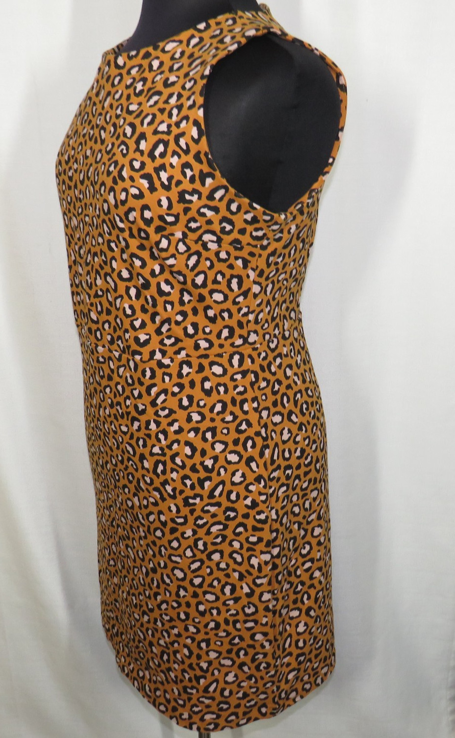 Old Navy Cotton Blend Leopard Print Sleeveless Sheath Dress Size XL