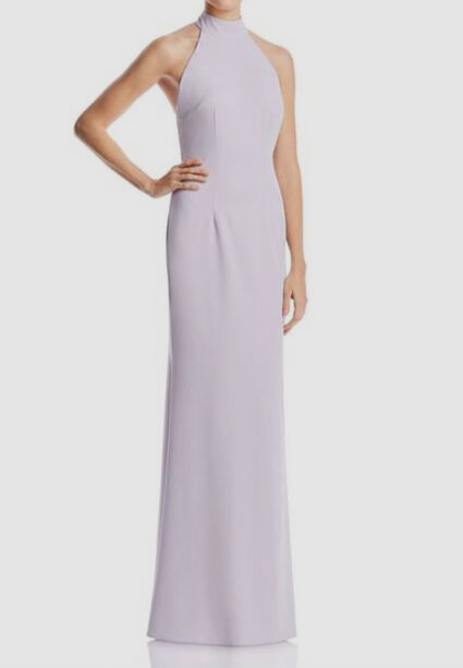 $495 Jarlo Women’s Purple Tenny Halter Open Back Evening Gown Dress Size 6