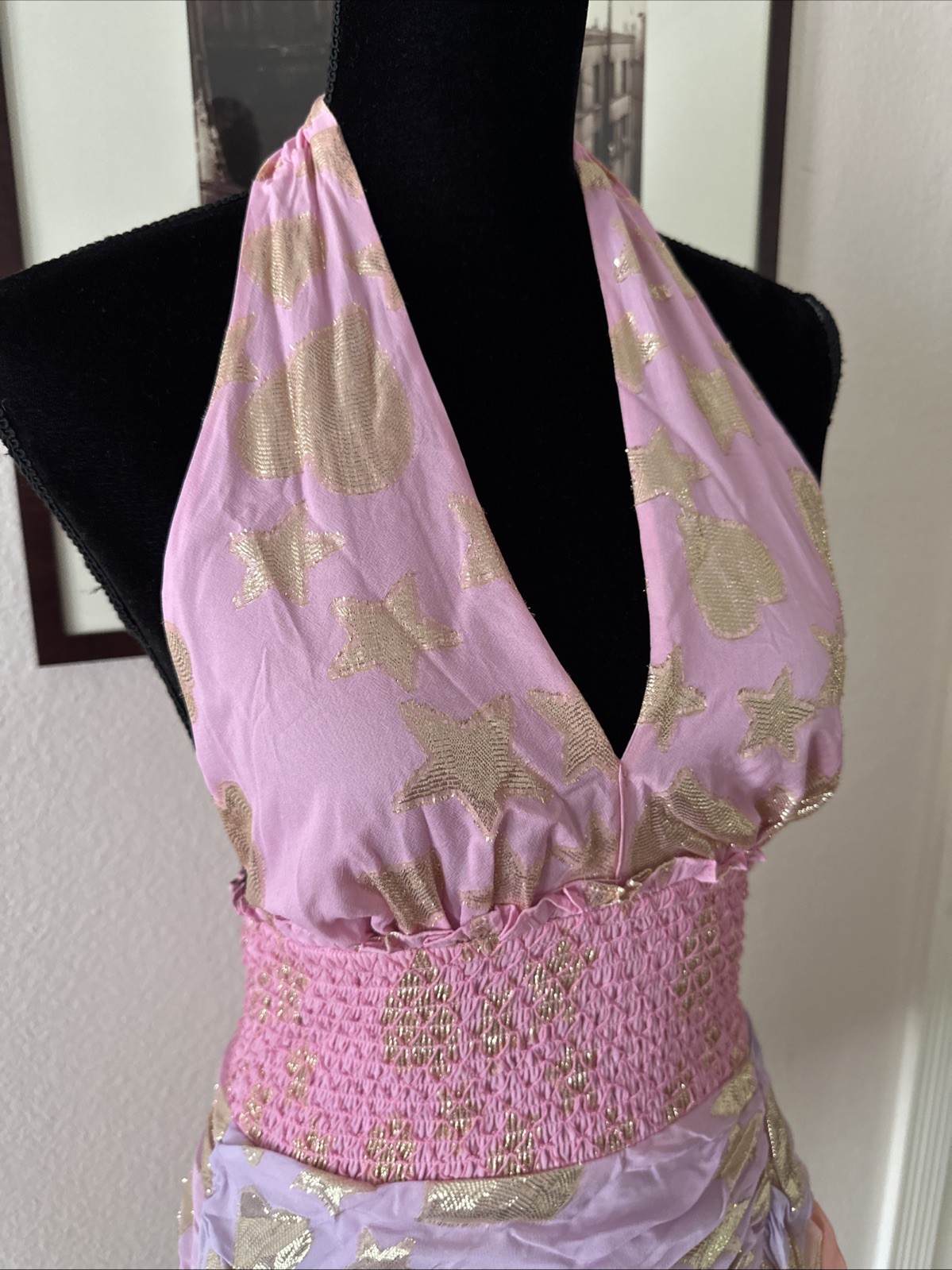 LoveShackFancy Cambria Halter Dress NWT Size XS- sorority rush dress