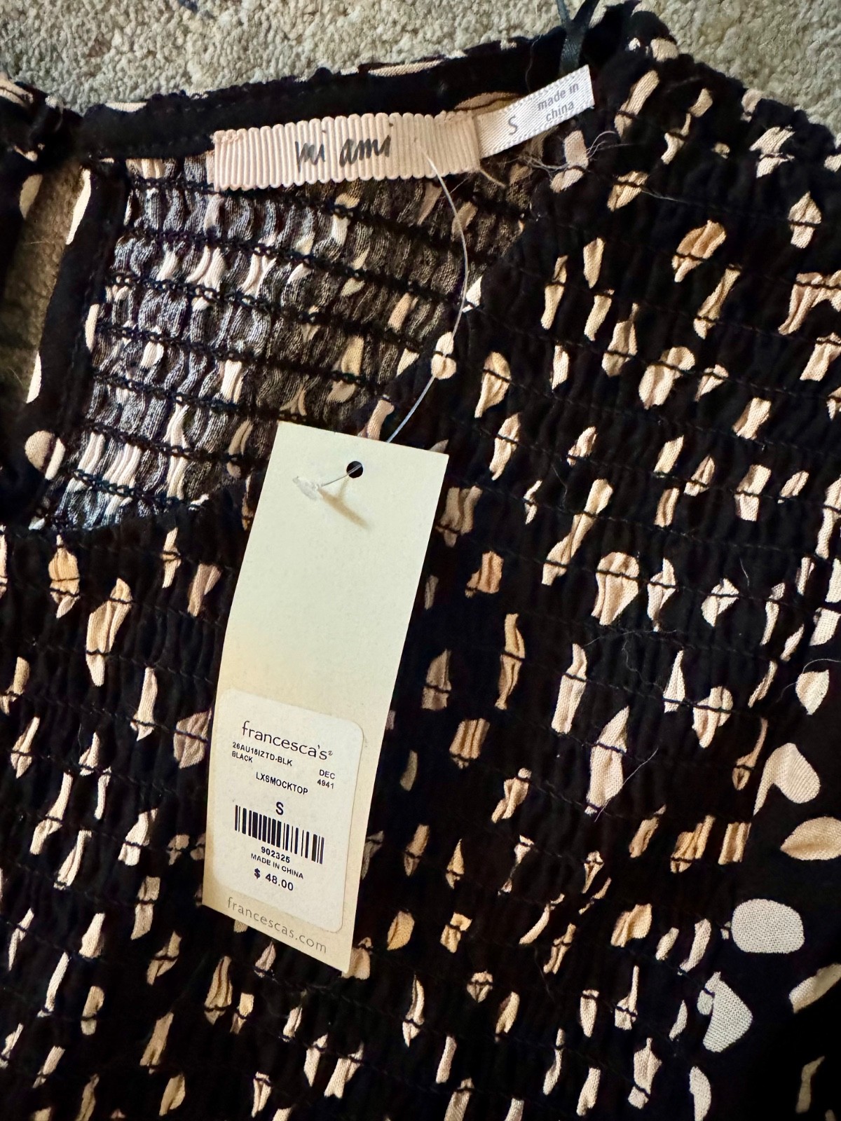 NWT*Francesca’s Size Small Women’s Dress*Super Cute*Business Casual*Polka Dot*