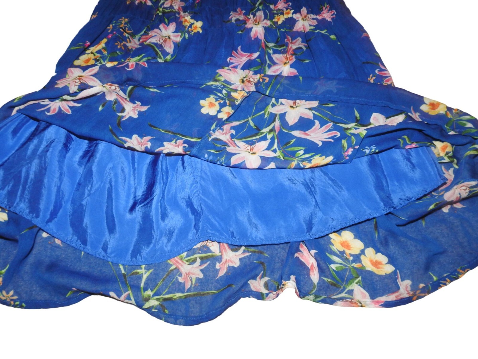 Ghost London Maddy Floral Print Spaghetti Strap Midi Dress Size Small