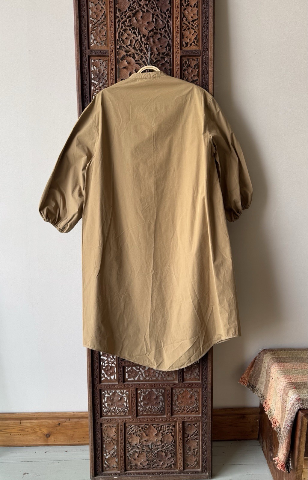 Studio Nicholson Cotton Poplin Villeroy Shift Dress Mid Length Sz 1 S