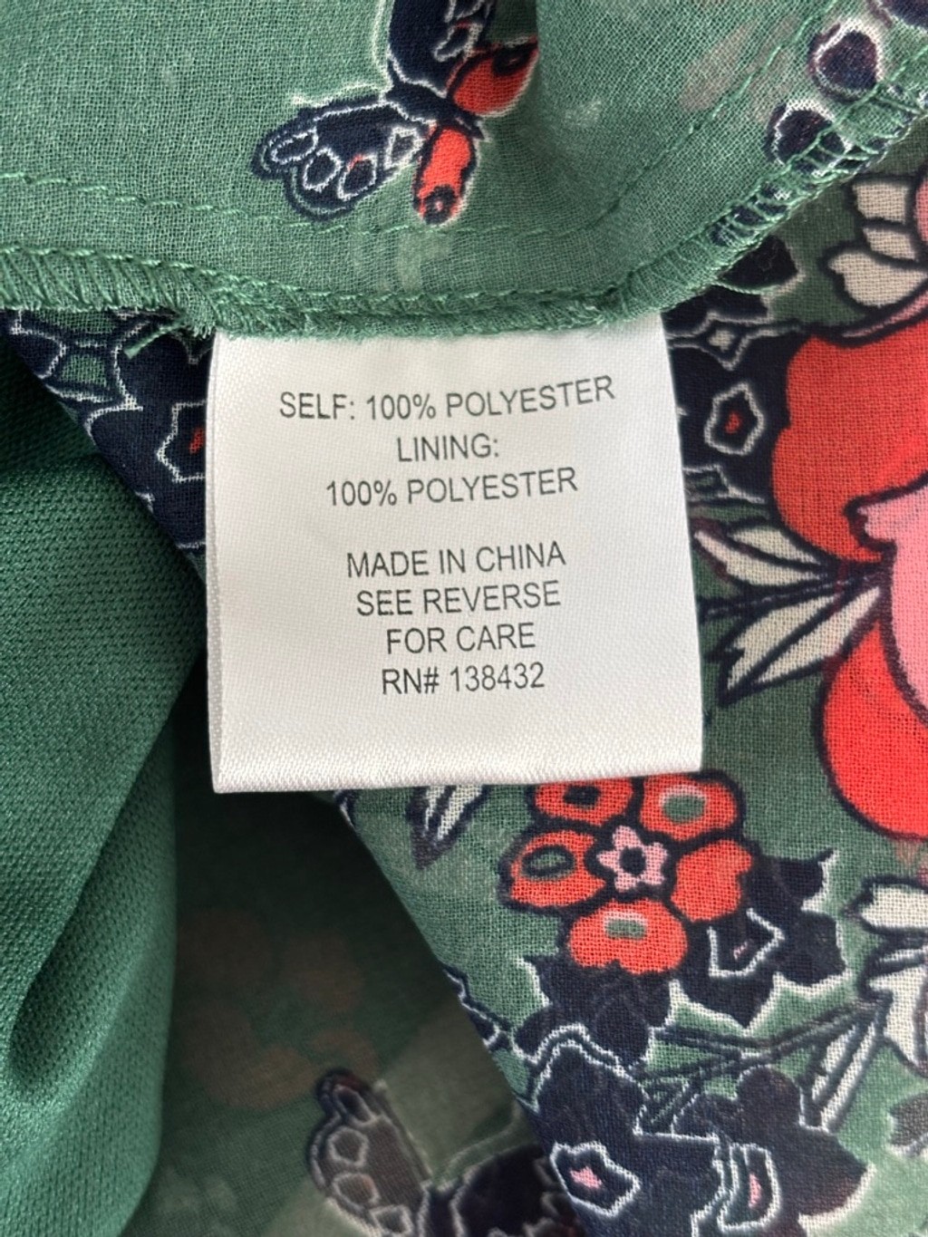 ModCloth “Oh Say Can You Museum” green butterfly and floral print A-line dress