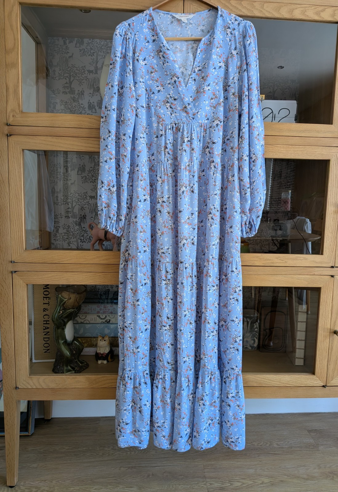 Brand New Per Una M&S boho prairie relaxed fit midi/maxi dress size 8