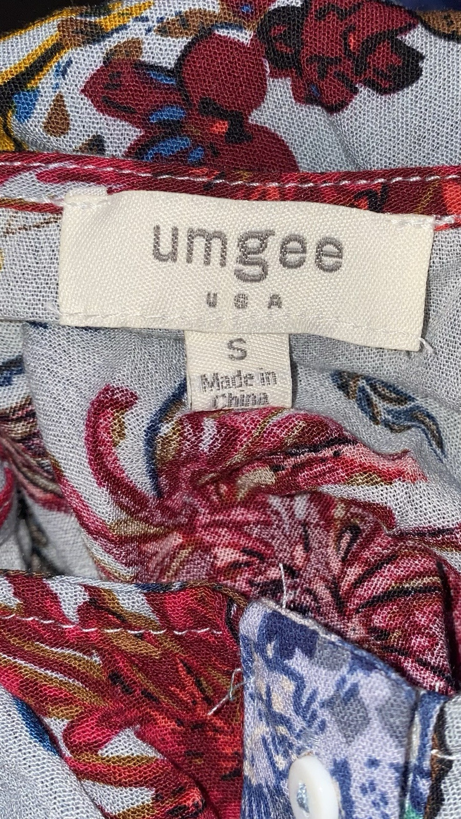 Umgee Sz S Womens Multicolor Patchwork Lagenlook Gypsy Oversized Boho Maxi Dress