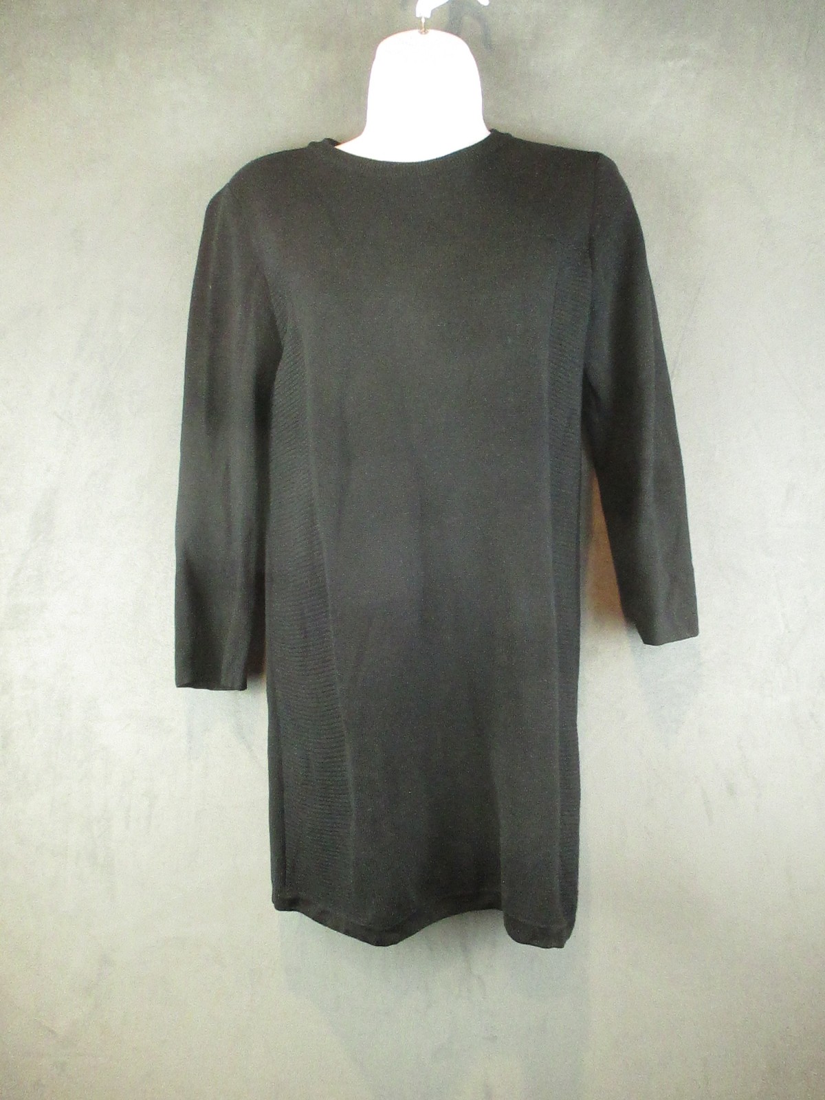 Filippa K Sweater Dress Womens Small Merino Wool Long Sleeve Zip Back Pullover