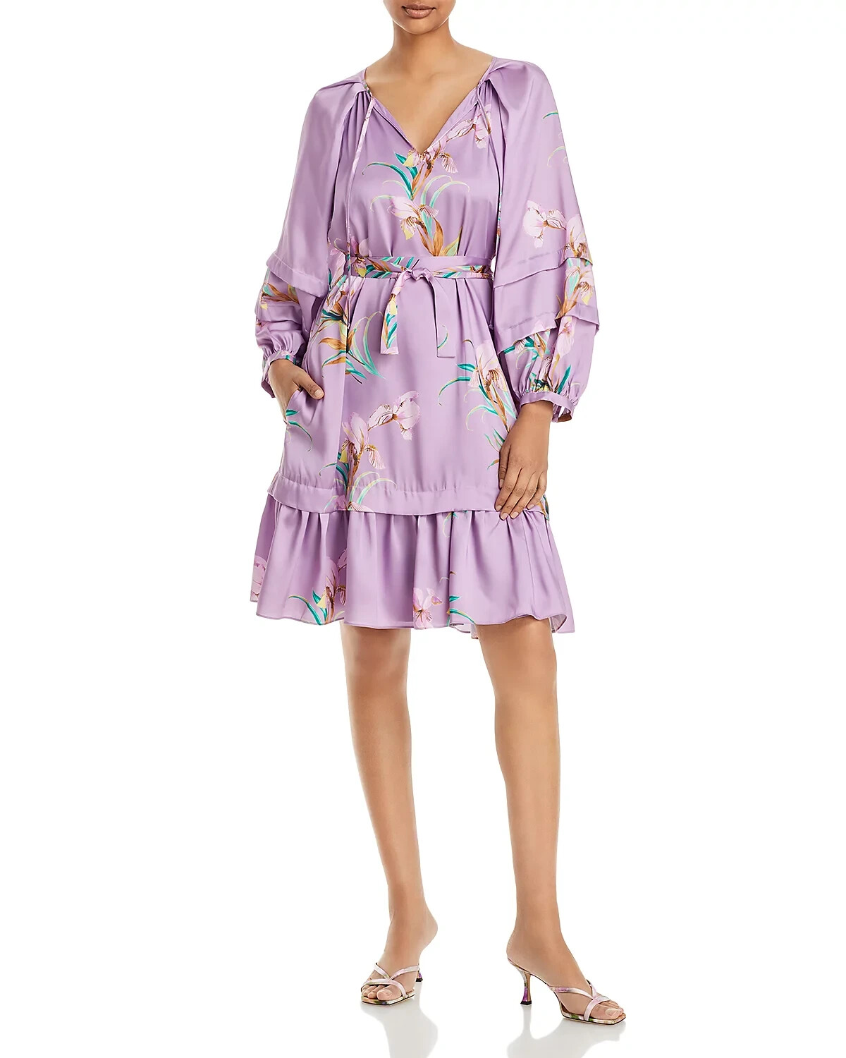 Kobi Halperin Trace Floral Print Dress MSRP $498 Size M # 3B 2350 Blm