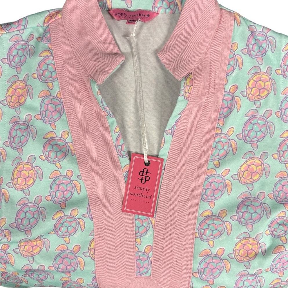 Simply Southern Tunic Turtle Sleeveless Dress NWT | Size Medium