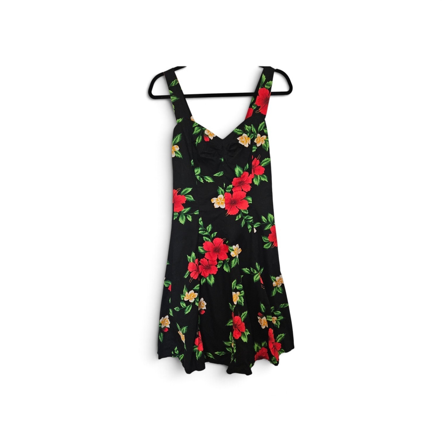Royal Hawaiian Creations Hawaiian Hibiscus Rockabilly Pin Up Dress Women’s Large