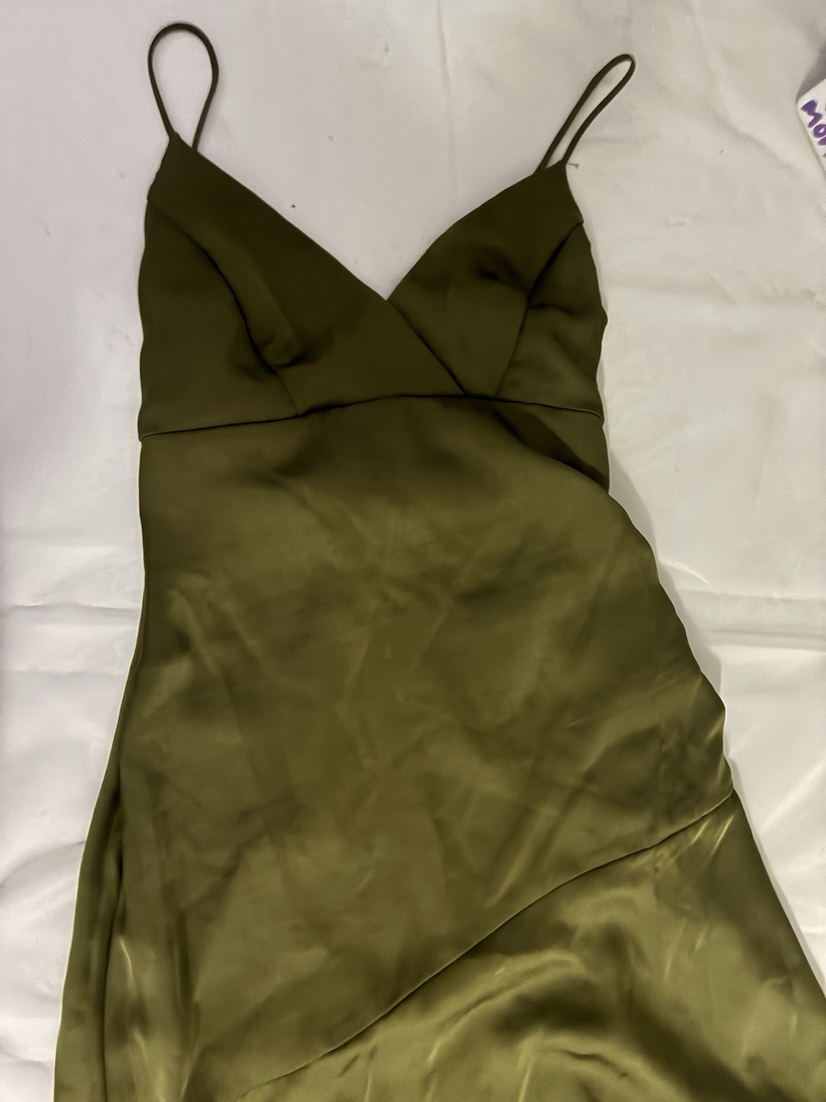 XXS Olive Green High Low Dress