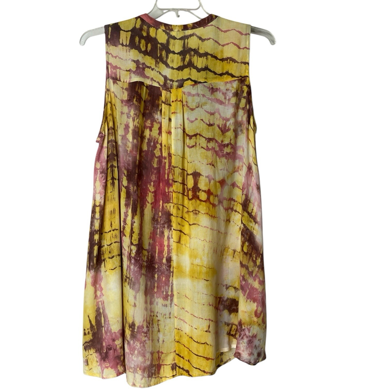 Umgee Boho Sleeveless Pullover Summer Spring Flowy Mini Dress Women’s Medium