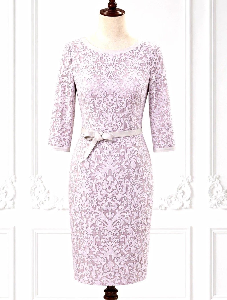 Elegant Women’s Jacquard Sheath Dress – Size US 10 / EU 40