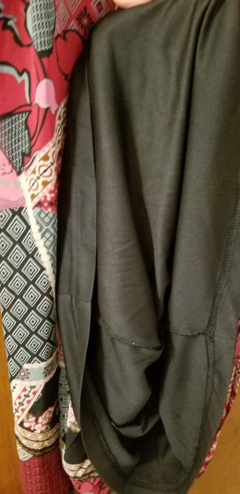 Women’s DR2 by Daniel Rainn Patchwork Print Pleated Boho Dress Shift size Small