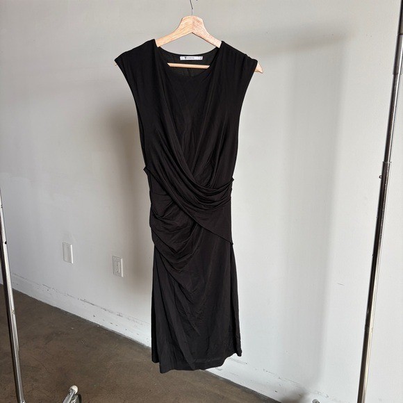 T by Alexander Wang Knit Black Dress Sz. Medium