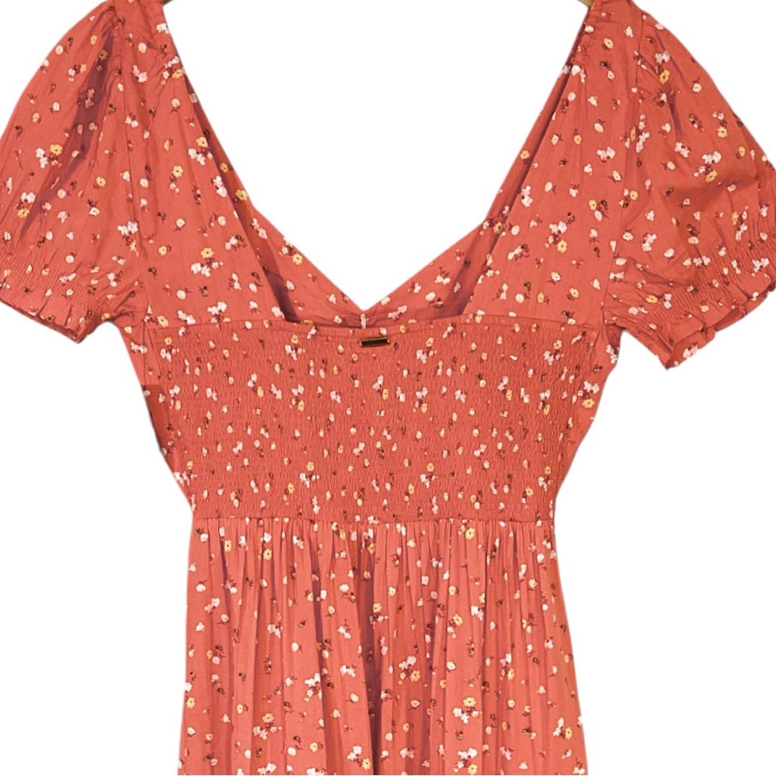 NWT Billabong Fell For You Floral Midi Dress In Terracotta Women’s Size XL