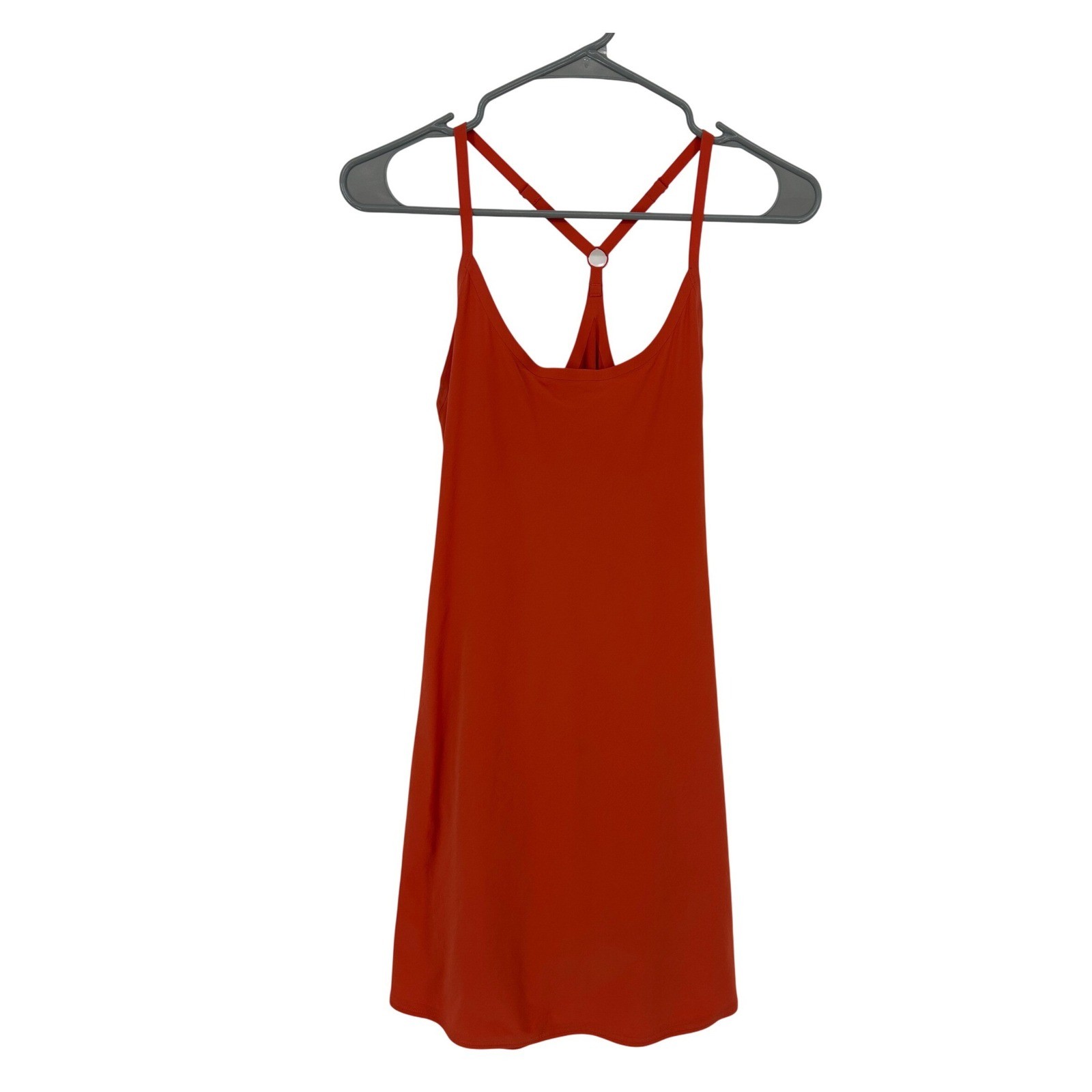 Outdoor Voices Exercise Dress Rust Orange Racerback Mini Athletic Dress Small