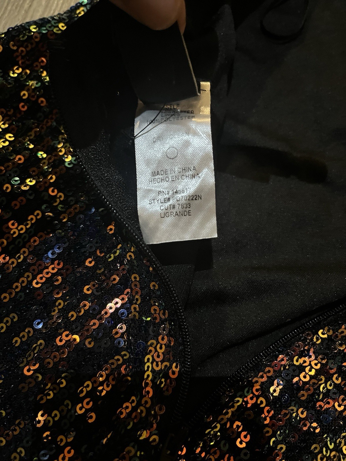 “Color Spectrum Sequin Party Dress