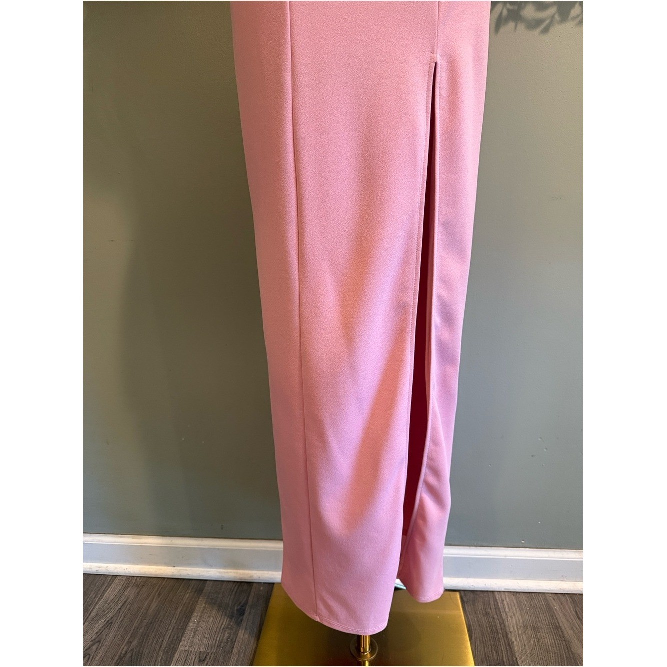Adorable Allure (without Pink Rosette) Square Neck Sleeveless Maxi Dress