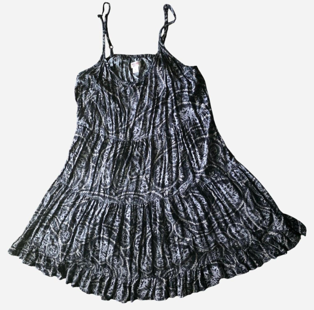 Mossimo black & white paisley print babydoll summer dress