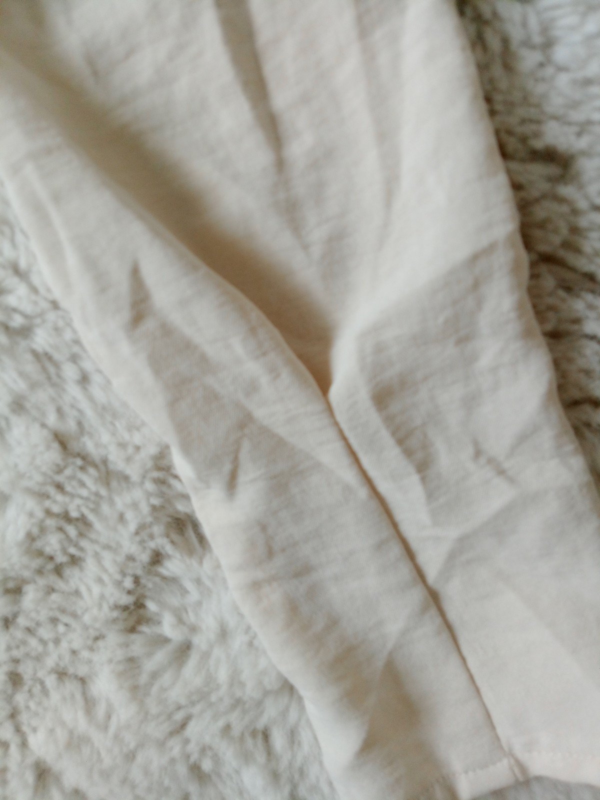Stradivarius Cream Long Sleeve Collared Long Maxi Buttoned Shift Dress Size S