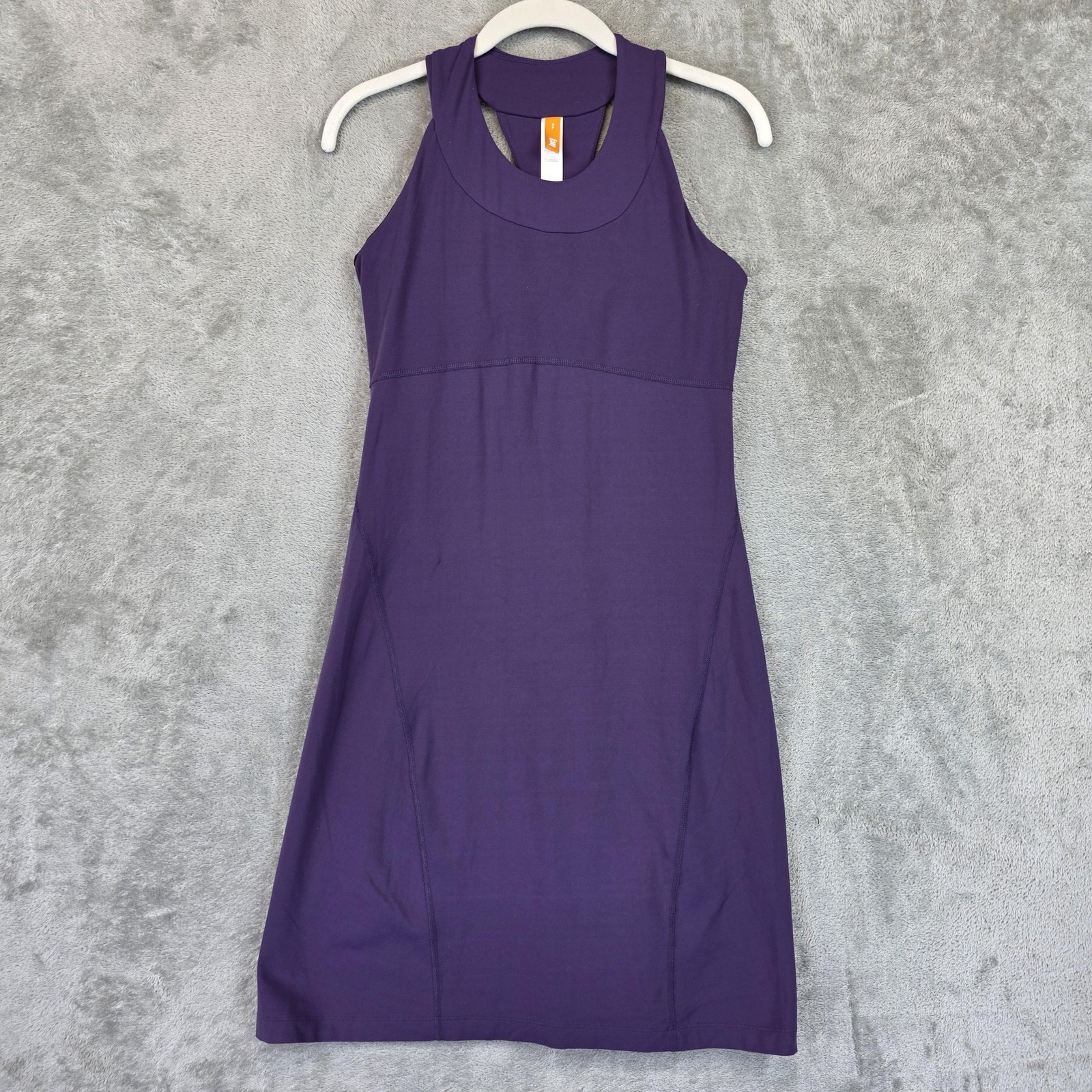 Lucy Dress Womens Small Purple Racerback Athletic A-Line Supplex Nylon Shelf Bra